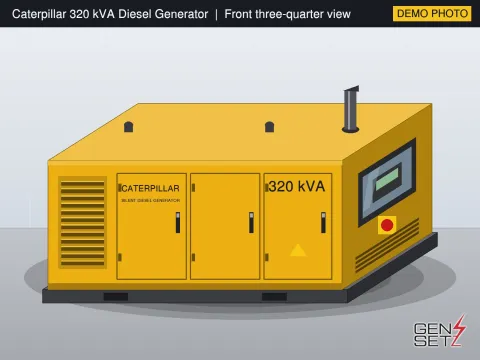 Caterpillar 320 kVA 2017 Working Diesel Generator in Chennai #201