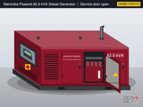 Mahindra Powerol 82.5 kVA 2022 Working Diesel Generator in Hyderabad #205 — Product Photos