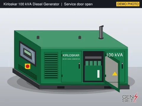 Kirloskar 100 kVA 2012 Working Diesel Generator in Cochin #227 — Product Photos