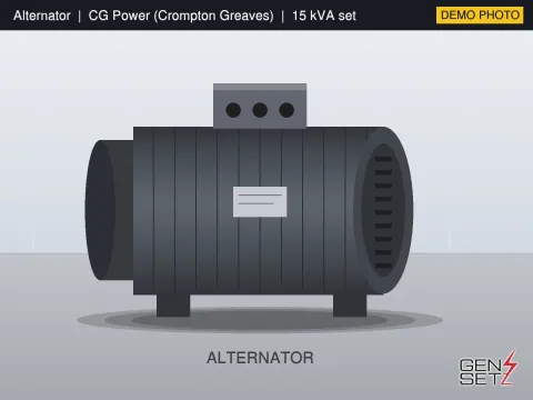 Ashok Leyland 15 kVA 2020 Working Diesel Generator in Hyderabad #229 — Alternator Photo