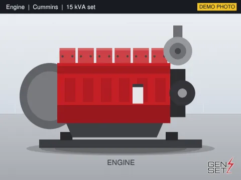 Ashok Leyland 15 kVA 2020 Working Diesel Generator in Hyderabad #229 — Engine Photo