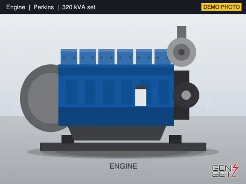 Perkins 320 kVA 2014 Working Diesel Generator in Tumkur #245 — Engine Photo
