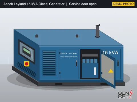 Ashok Leyland 15 kVA 2012 Working Diesel Generator in Tumkur #269 — Product Photos