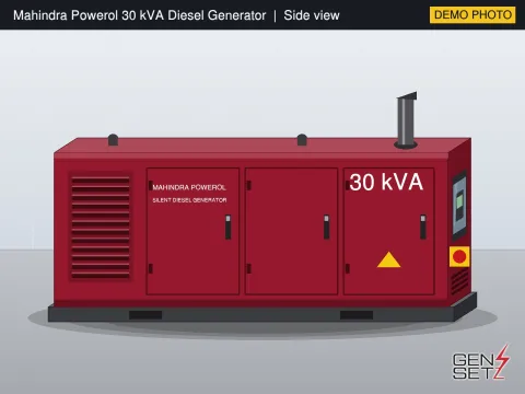 Mahindra Powerol 30 kVA 2018 Working Diesel Generator in Goa #295 — Product Photos
