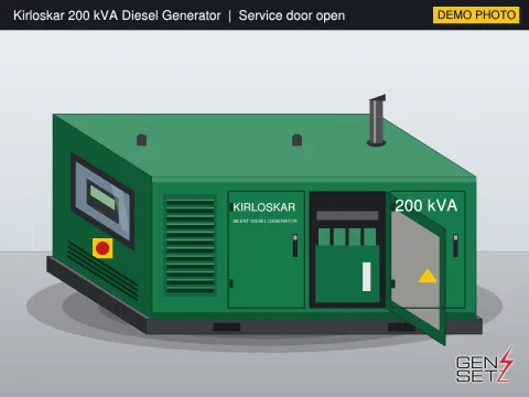 Kirloskar 200 kVA 2020 Working Diesel Generator in Cochin #299 — Product Photos